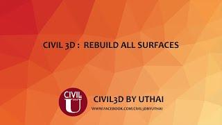 Civil 3D  V3Tools Rebuild all Surfaces