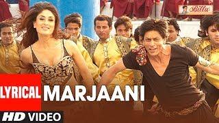 Lyrical Marjaani Song  Billu  Shahrukh Khan  Kareena Kapoor  Sukhwinder Singh Sunidhi Chauhan