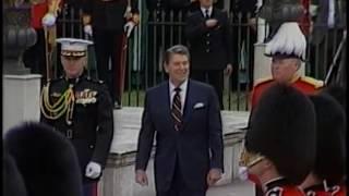 President Reagans Arrival at Kensington Palace London England on June 4 1984