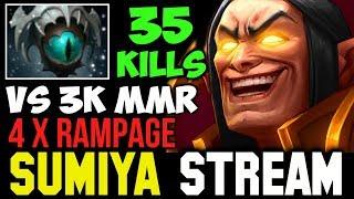 Sumiya Invoker 4x Rampage vs 3K MMR  Sumiya Facecam Stream Moment #118