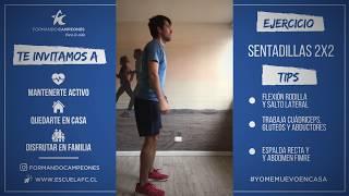 Ejercicios Adultos FC Kit - SENTADILLAS 2X2