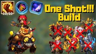 Barbarian Rider ONE SHOTS Everything  This is the best build  WOW  Castle Clash #ASG