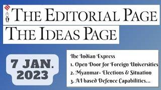 7th January 2023  Gargi Classes The Indian Express Editorials & Idea Analysis  By R.K. Lata