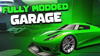 I Made A GTA 5 Garage Using Only MODDED Cars