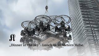 Dinner in the sky kommt nach Köln - Lunch in 50 Metern Höhe.