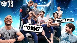 HANS IS IN THE WORLDS SONG?  G2 REACTS to GODS Worlds Anthem ft. NewJeans