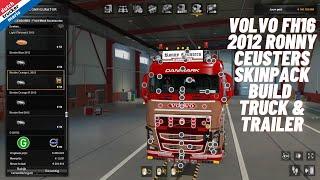 ets 2 Volvo FH16 2012 Ronny Ceusters Skin Pack build truck & trailer old school low roof D.T.M