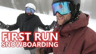 Beginner Snowboard Tips - First Run of the Season