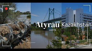 Atyrau Kazakhstan walking tour. with subtitles.