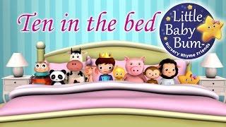 Learn with Little Baby Bum  Ten In The Bed  Nursery Rhymes for Babies  ABCs and 123s