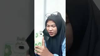 Gadis Jilbab Hitam Lagi Asyik Vc Ayang nya#shorts