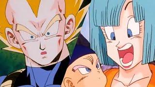 Dragon Ball Z Vegeta & Bulma realize Future Trunks is their son