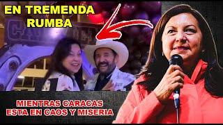  EN TREMENDA RUMBA FUE CAPTADA CARMEN MELÉNDEZ ALCALDESA CHAVISTA DE CARACAS