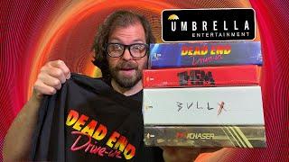 Unboxing The Latest Collectors Editions from Umbrella Entertainment  Dead End Drive-In on 4K