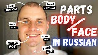 BODY PARTS in Russian  Face parts in Russian  Russian language