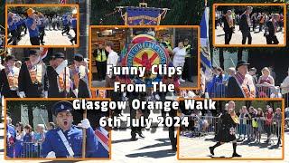 Funny Clips From The Glasgow Orange Walk Boyne Parade - Saturday 6th July 2024