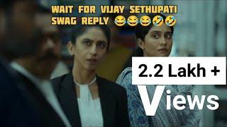 vijay sethupathi swag reply  #vijaysethupathi #sahidkapoor #farzi #movie