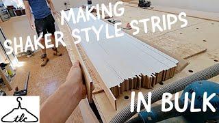 Making Shaker Style Strips With 6mm Mdf  Add-on Strips  Simple Shaker Doors  Vid#155