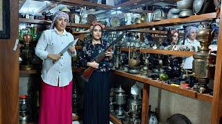 Nomadic adventureIranian antiques and old dishes with all kinds of animals