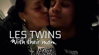 LES TWINS  WITH THEIR MOM updated