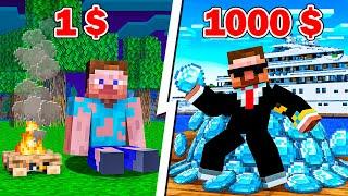 MINECRAFT pero DONANDO DINERO a YOUTUBERS PEQUEÑOS 