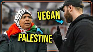 Vegan vs Palestine Protester - An Unexpected Meeting