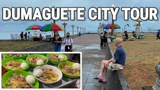 DUMAGUETE CITY TOUR  Walking in Downtown Area + Food Tour at Dumaguete Baywalk  Philippines