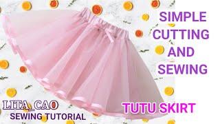 SIMPLE CUTTING AND SEWING TUTU SKIRT