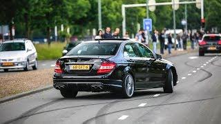 BEST OF Mercedes AMG Sounds 2017   Burnouts Drifts Revs & Accelerations