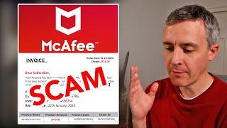 McAfee Antivirus Invoice Scam Email Explained