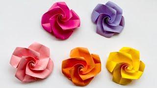 Easy Origami Rose Flower  How To Make Paper Rose ️