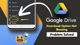 download option not showing in google drive  Google Drive Download Problem solved