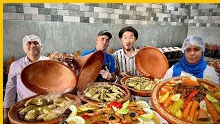 Alibaba and 400 Tagines  Massive Street Food of Khouribga Morocco