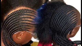 How to Straight it back On Any Hair Type Feedin Braids