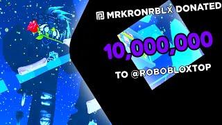 ЗАДОНАТИЛ $10000000 РОБУКСОВ Я В ШОКЕ С ЭТОГО PLS DONATE в ROBLOX