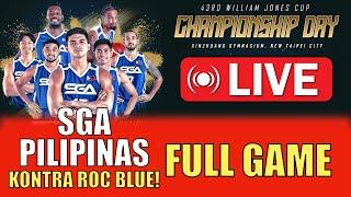 LIVE SGA PILIPINAS VS ROC BLUE  JONES CUP 2024  CHAMPIONSHIP GAME