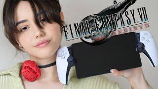 Final Fantasy REBIRTH Playstation Portal Gameplay + Unboxing Collectors Edition ASMR Relaxation 