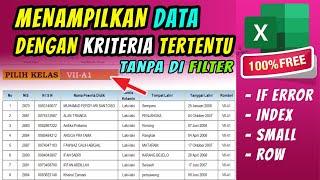 TUTORIAL  CARA MENAMPILKAN KELOMPOK DATA TERTENTU  Rumus Excel