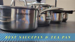 Best Stainless Steel SaucePan  Tea Pan in India Bergner vs Prestige vs Hawkins vs Local