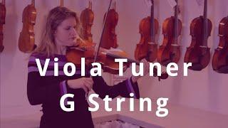 Viola Tuning G String Sound