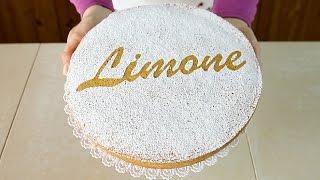 TORTA SOFFICE AL LIMONE Ricetta Facile Senza Latte e Senza Burro - Lemon Sponge Cake Easy Recipe