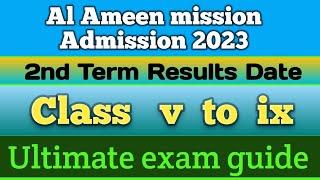 Al Ameen mission second term result 2023Al ameen mission admission test 2023#2nd term result