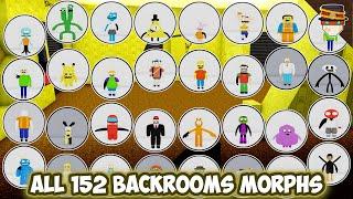 ALL How to get ALL 152 BACKROOMS MORPHS in Backrooms Morphs  Roblox