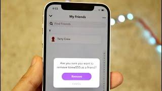 How To Unfriend Someone On Snapchat