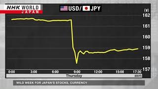 Wild end to week for Japans stocks currencyーNHK WORLD-JAPAN NEWS