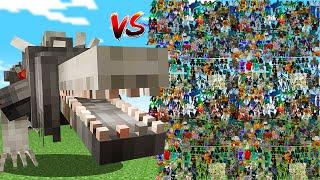 SCP-682 vs 500 RANDOM MOBS