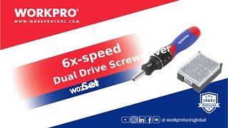 WORKPRO 32pc 6x-speed Dual Drive Screwdriver Set