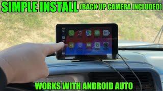 Installing Apple CarPlay In a 30 Year Old Truck  Under $100  With Backup Camera