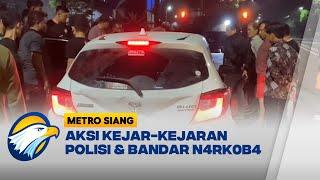 Terduga Bandar N4rk0b4 Kabur Dari Kejaran Polisi 8 Mobil Rusak Parah - Metro Siang