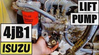 ISUZU 4JB1 FUEL LIFT PUMP REPLACEMENT  2.8L Isuzu Diesel Prime Pump